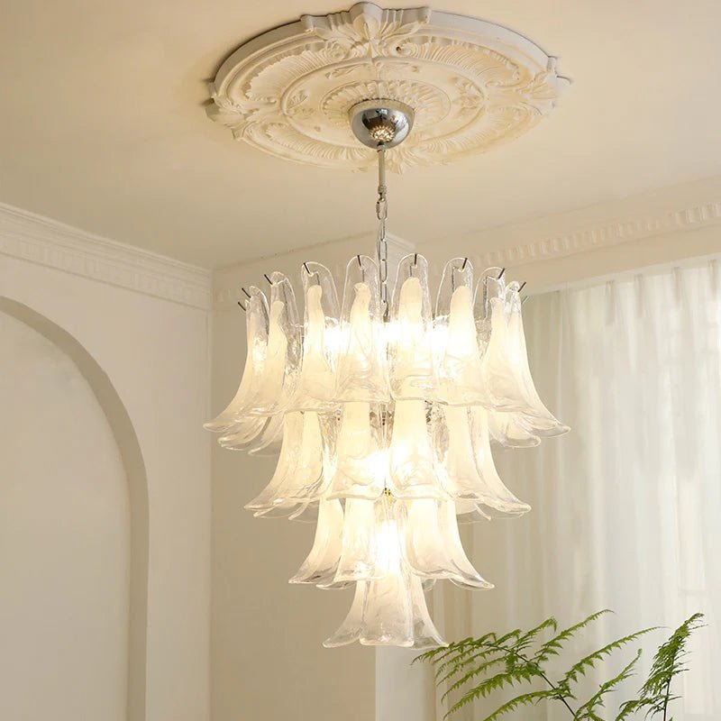 Murano Glass Petals Chandelier