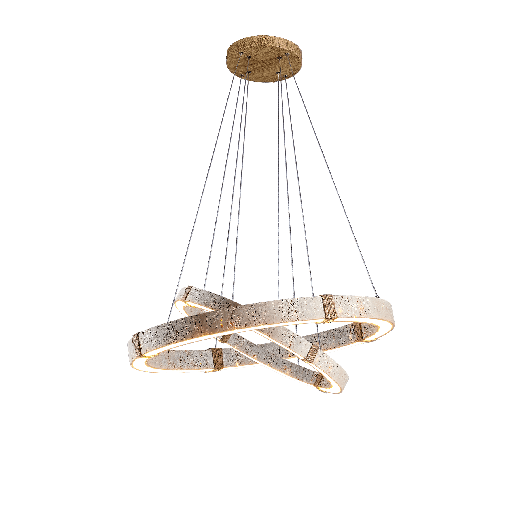 Circle Travertine Pendant Lamp
