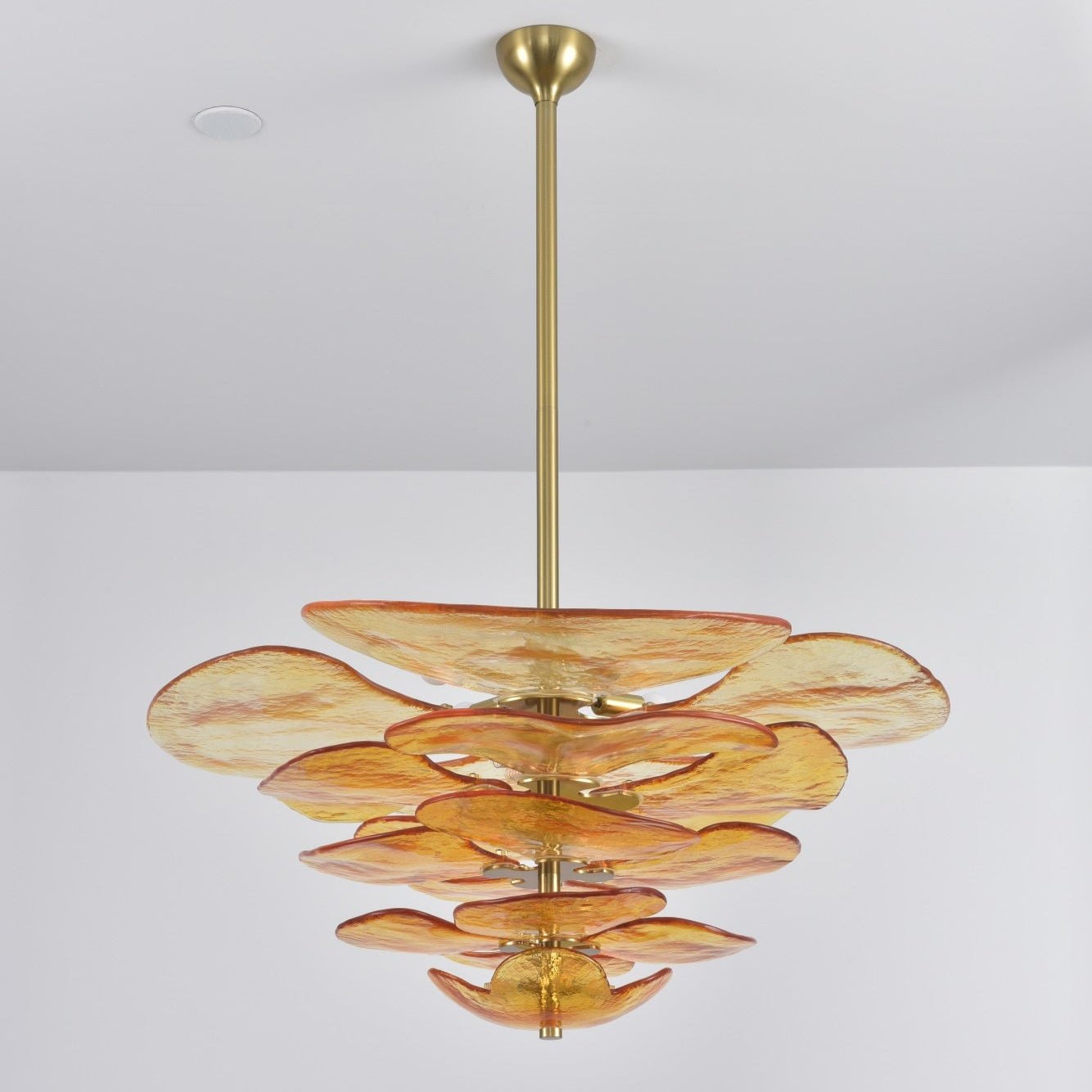 Petals Gold Murano Chandelier