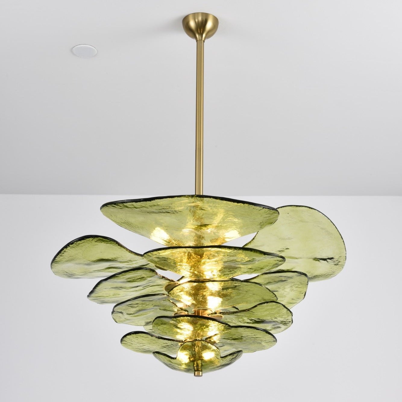 Petals Gold Murano Chandelier