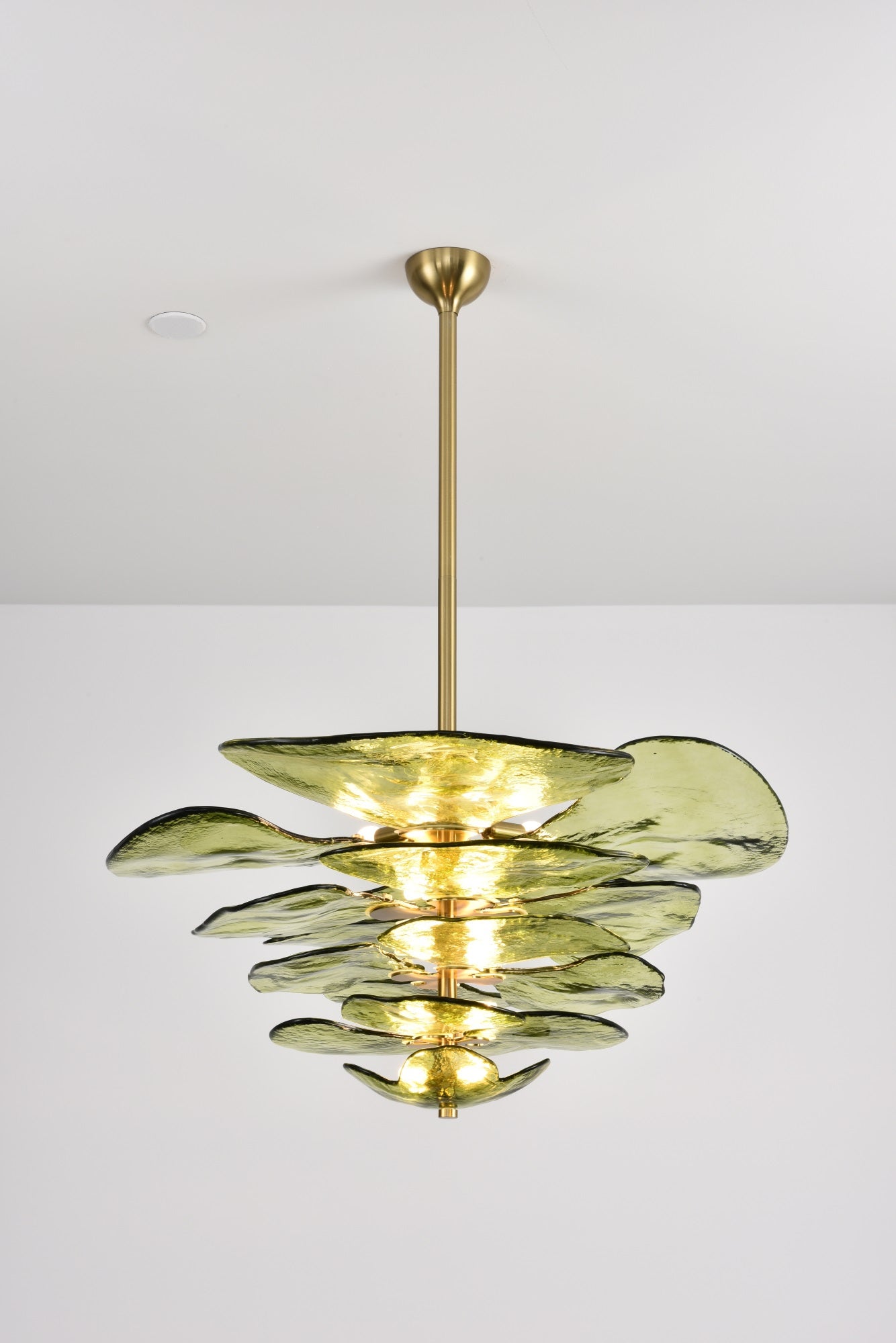 Petals Gold Murano Chandelier