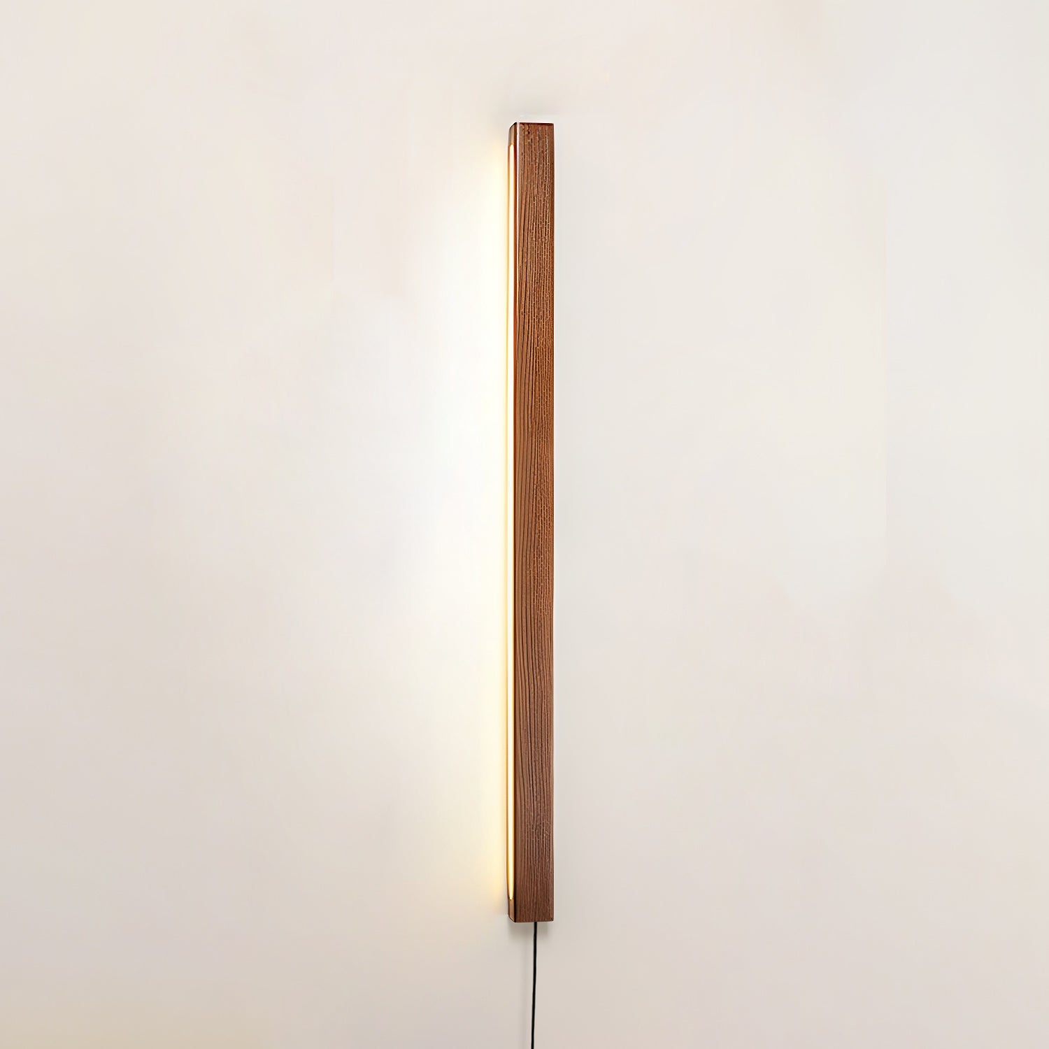 Arlo Linear Wood Plug-in Wall Light