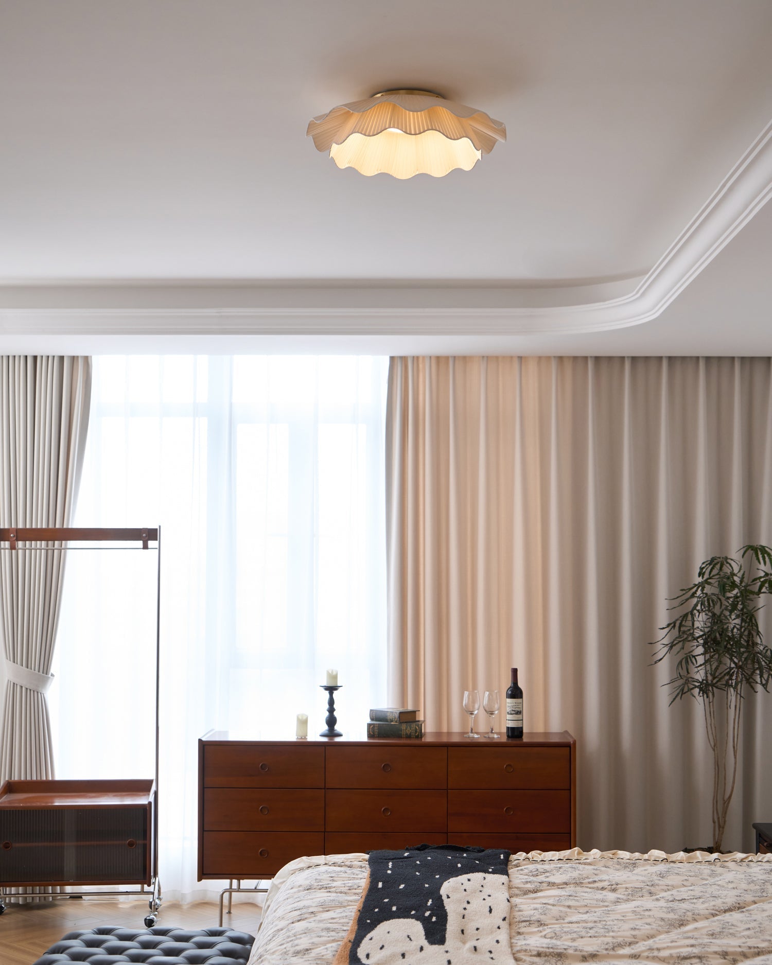 Arwen Fabric Wave Ceiling Lamp