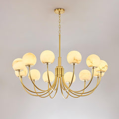 Aurelian Alabaster Globe Chandelier