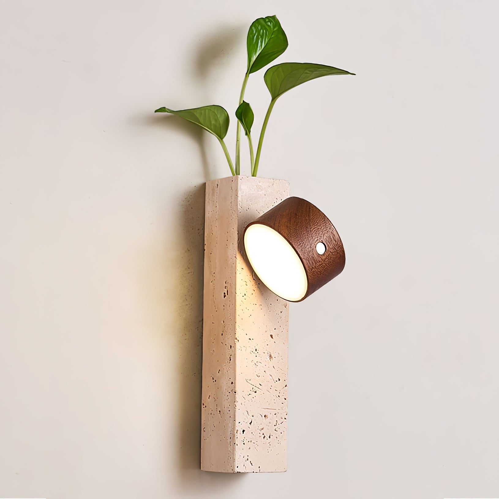 Axis Wood Rechargeable Wall Light