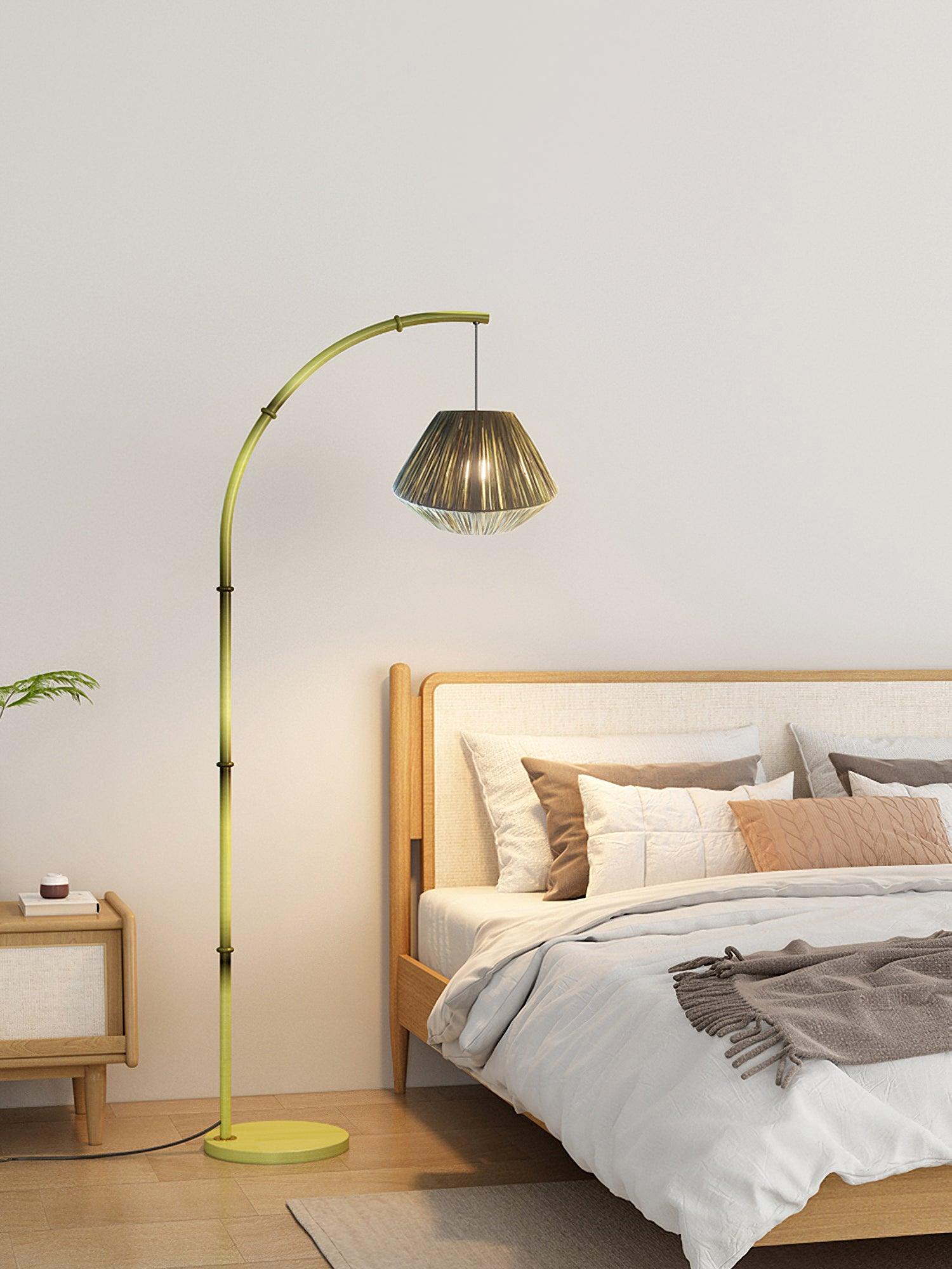 Bamboo Pole Floor Lamp