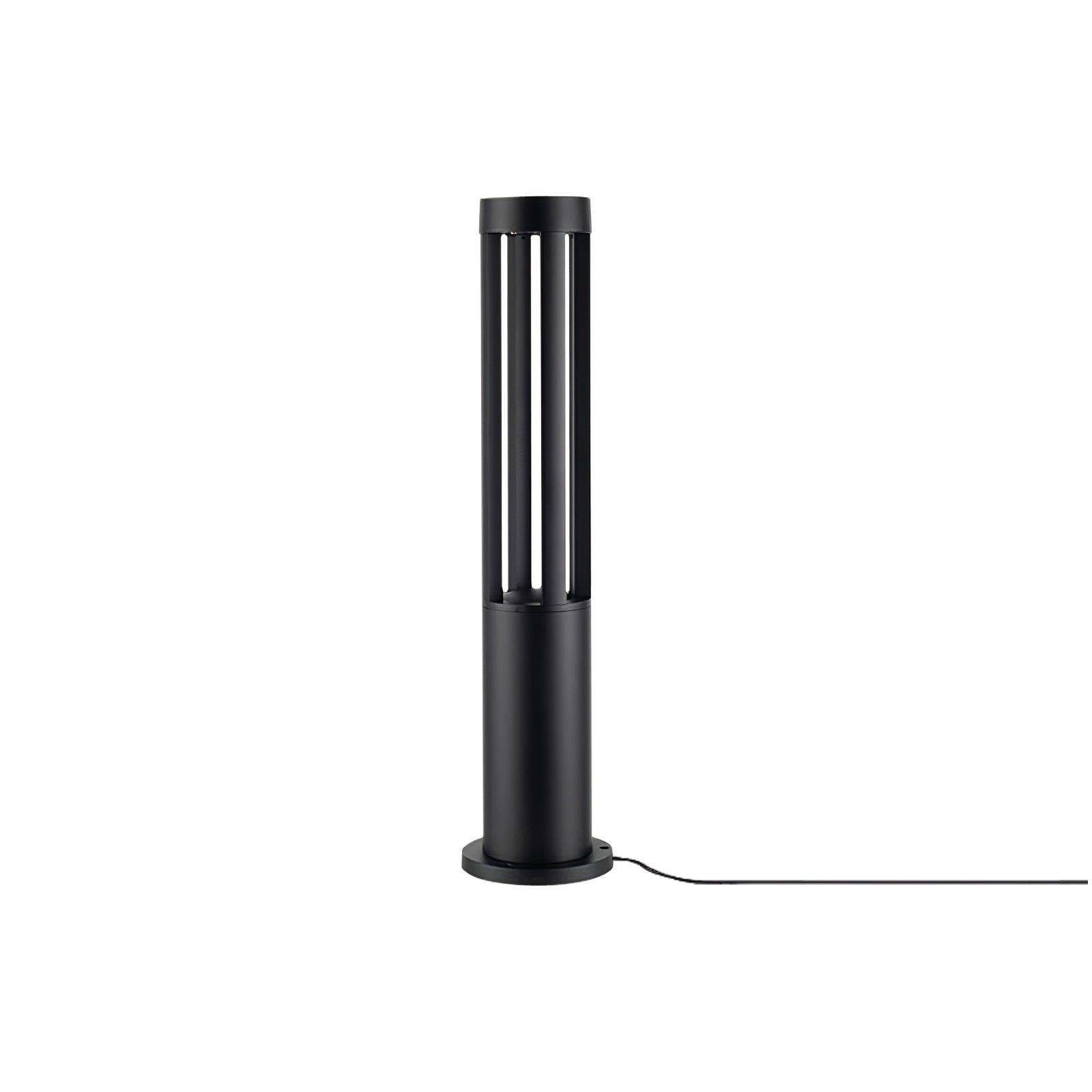 Black Cylindrical Garden Outdoor Light