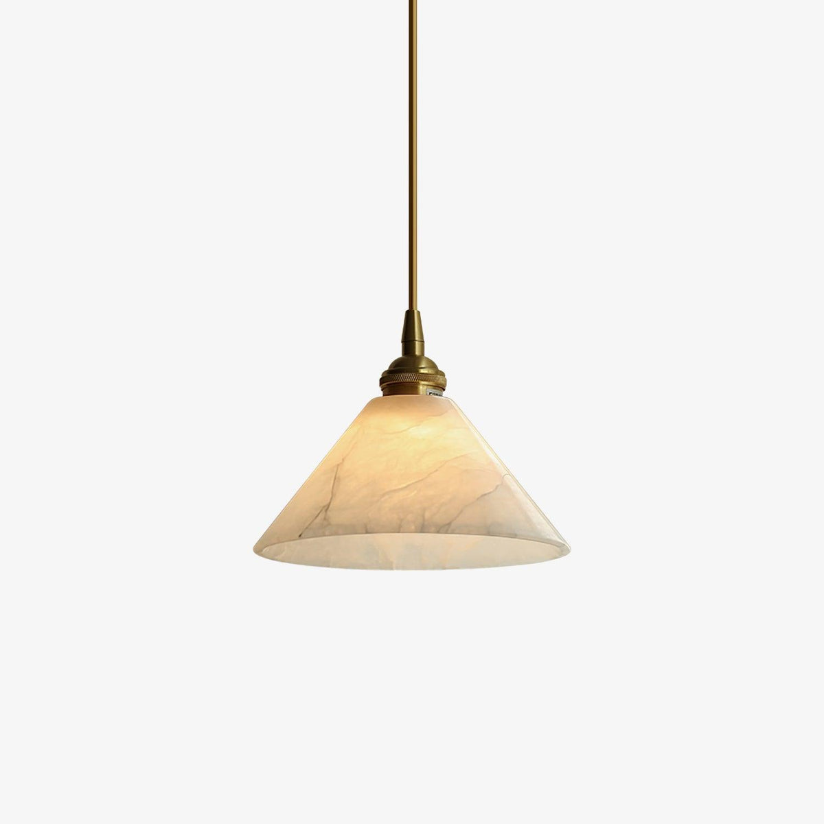 Conical Brass Pendant Lamp