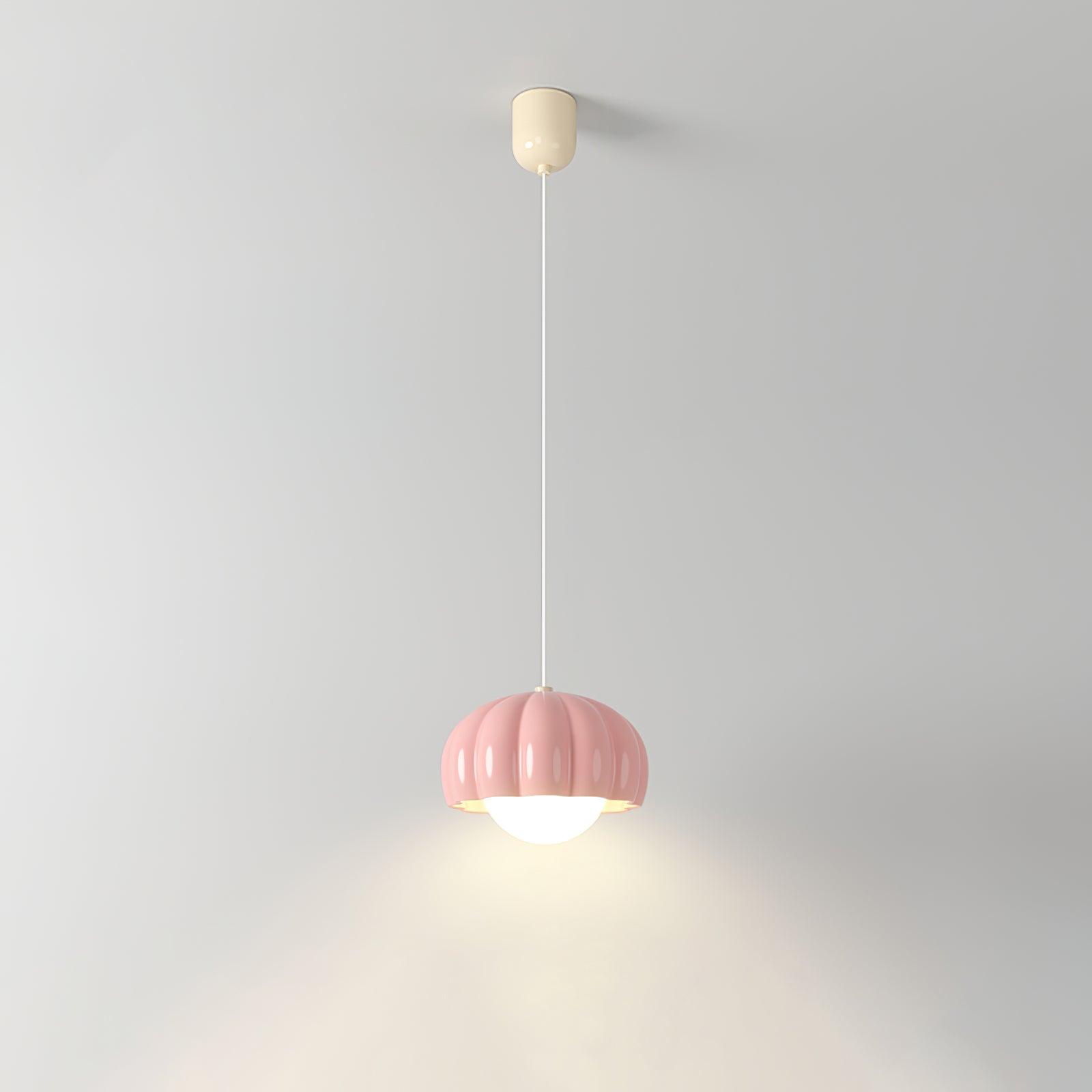 Creamy Pumpkin Pendant Light