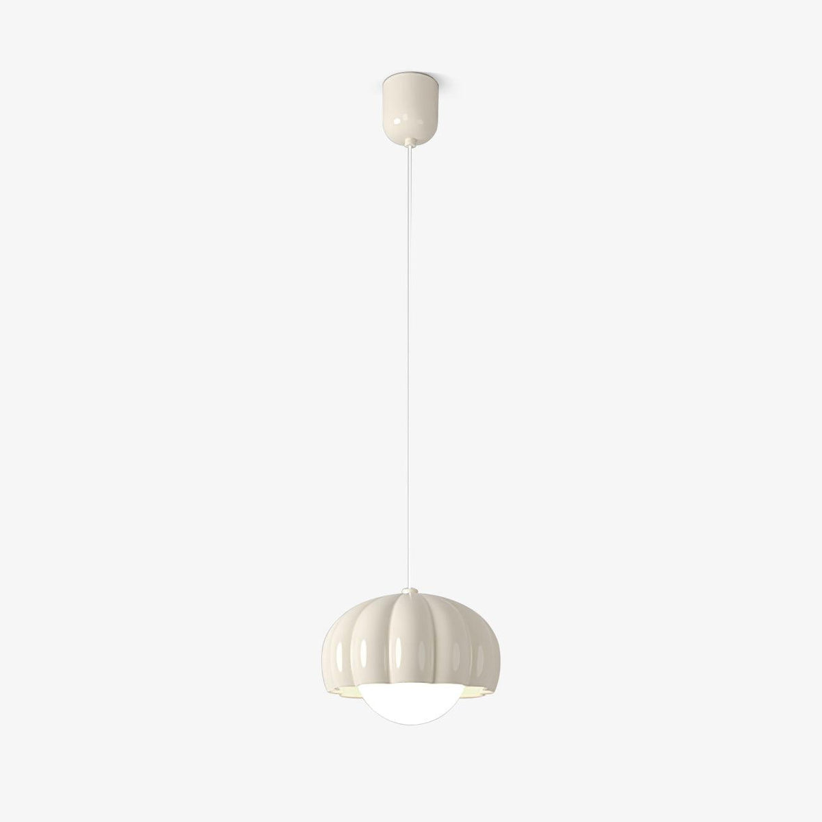 Creamy Pumpkin Pendant Light