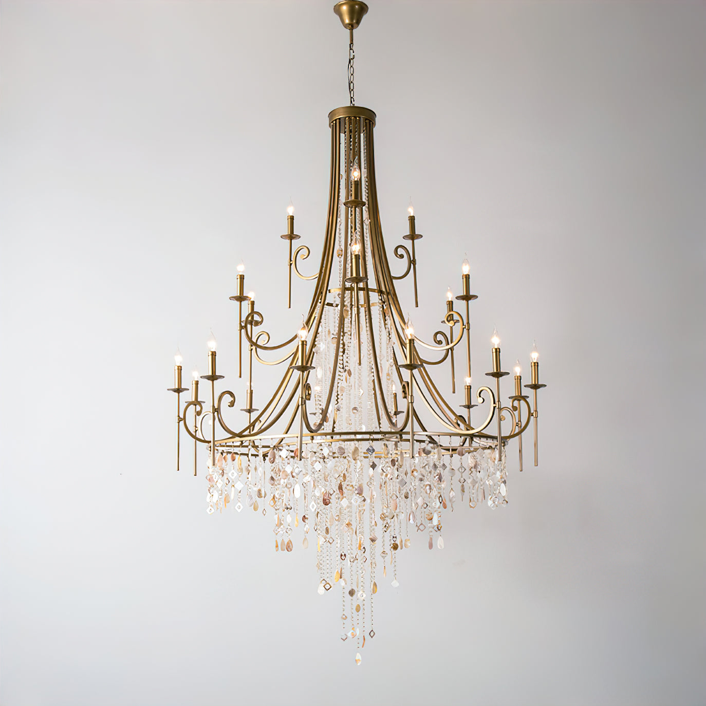 Tatum Lux Shell Crystal Chandelier