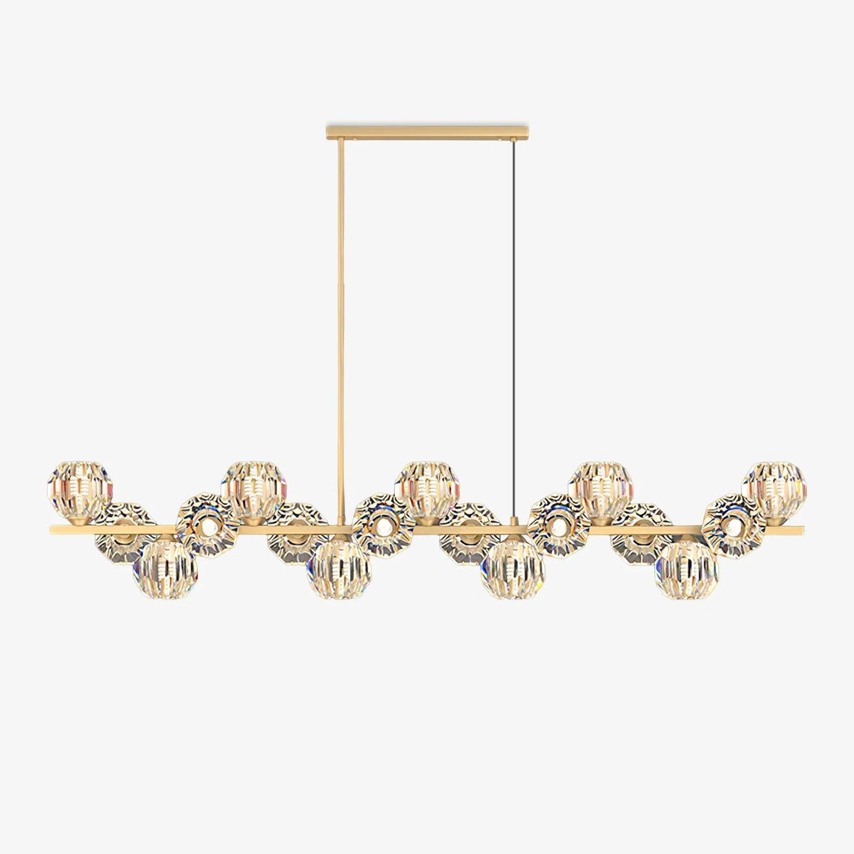 Crystal Glass Ball Chandelier