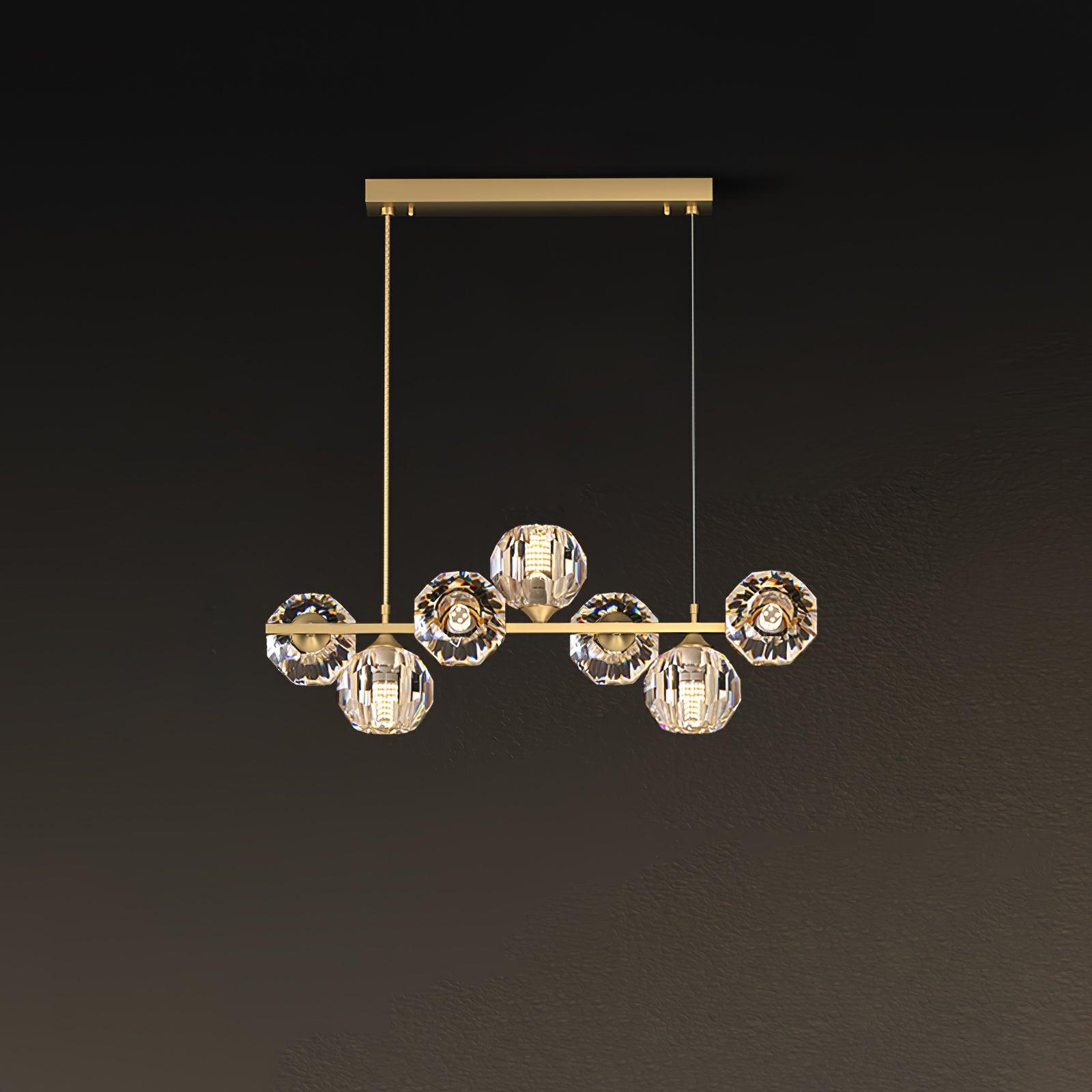 Crystal Glass Ball Chandelier