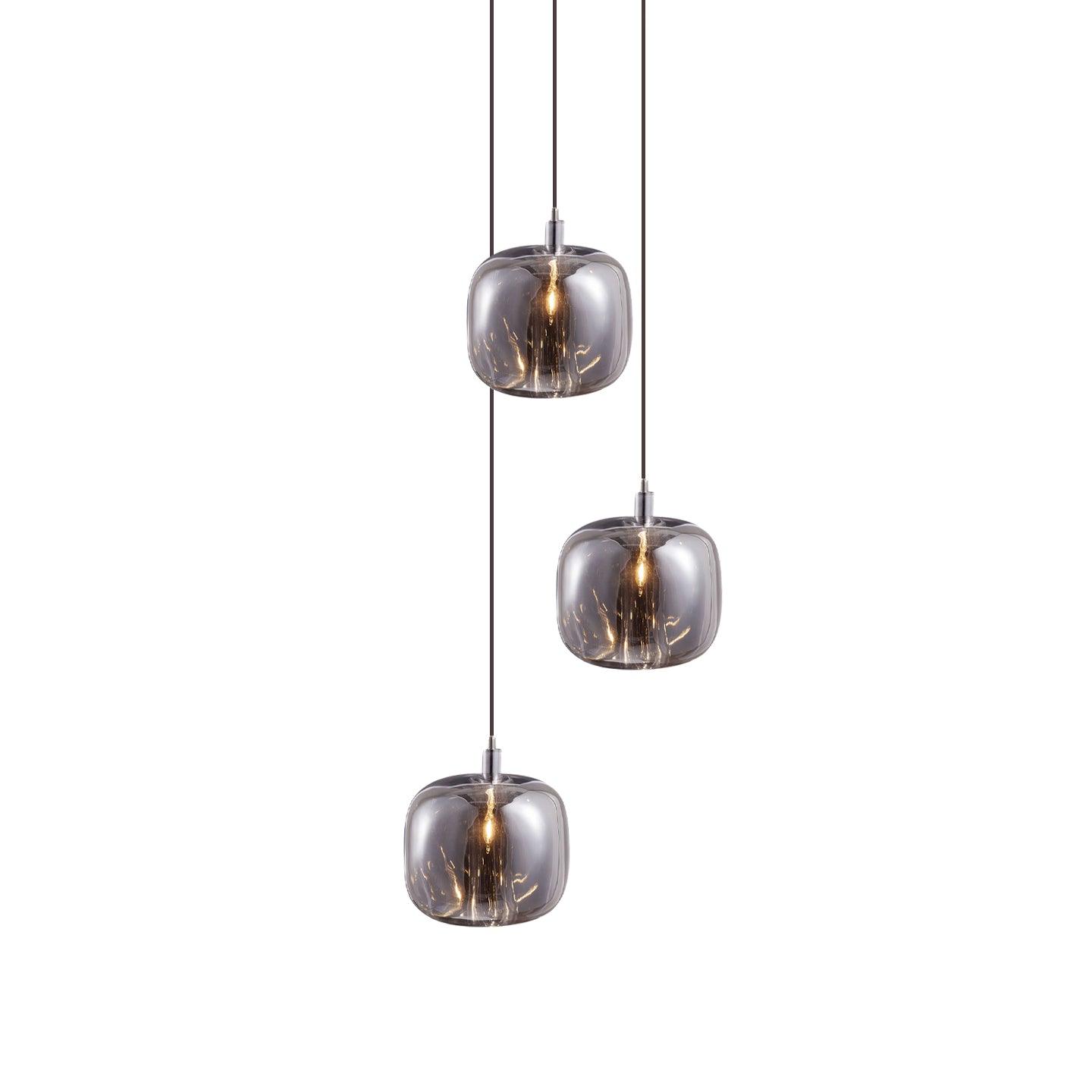 Cubie Suspension Brushed Brass Base