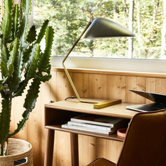 Curvilinear Mid-Century Table Lamp