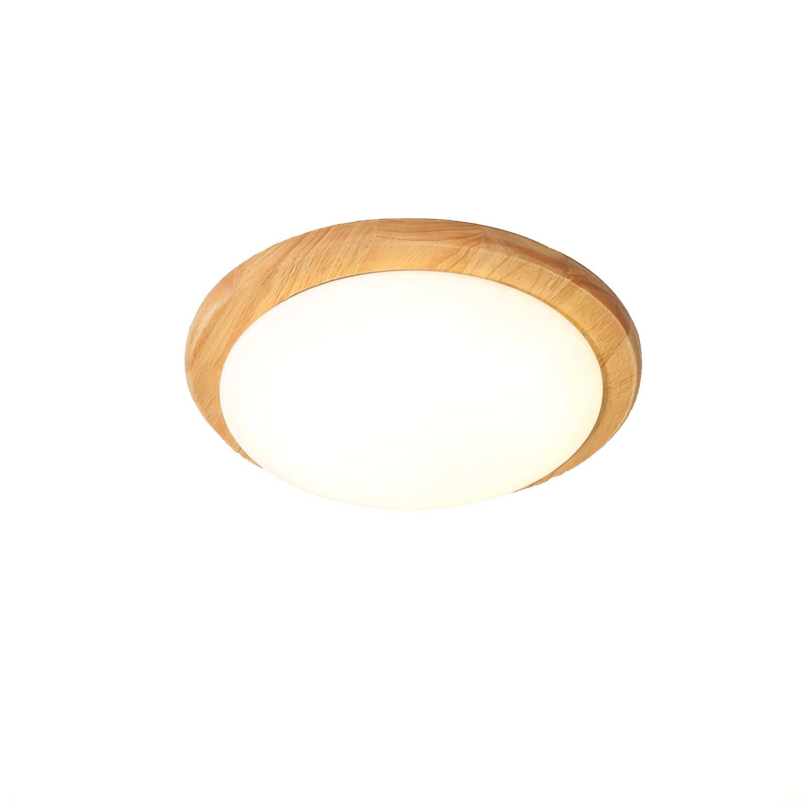 Drum Wood Ceiling Lamp