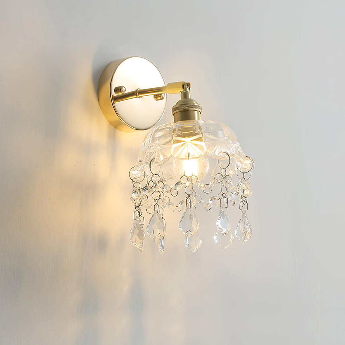 French Crystal Tassel Wall Light
