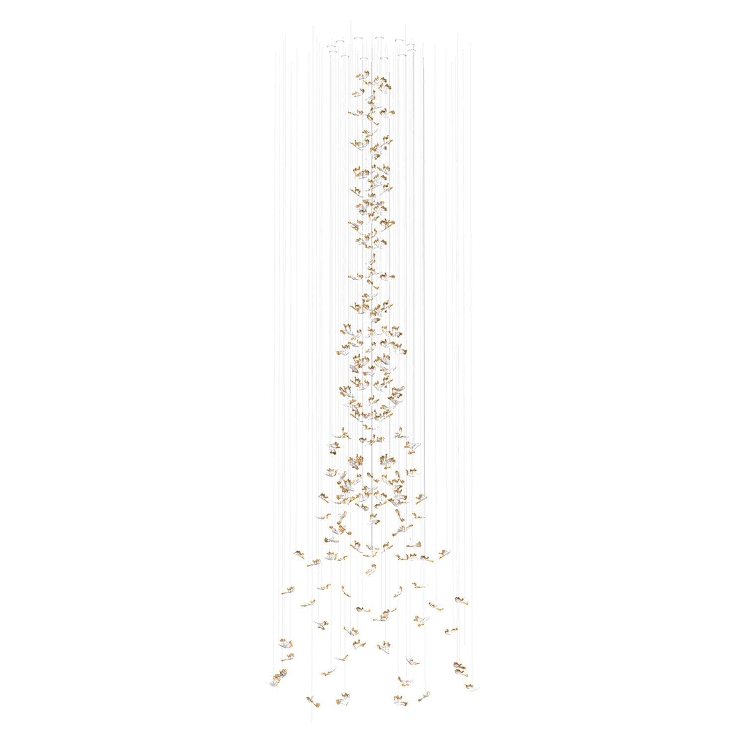 Frosted Petals Frozen Chandelier