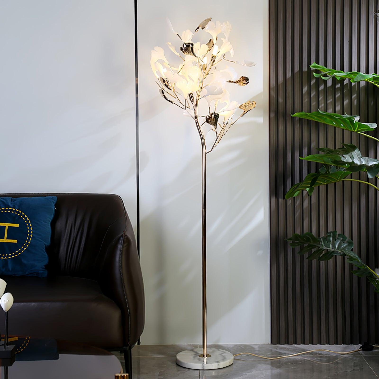 Gingko Leaf Floor Lamp