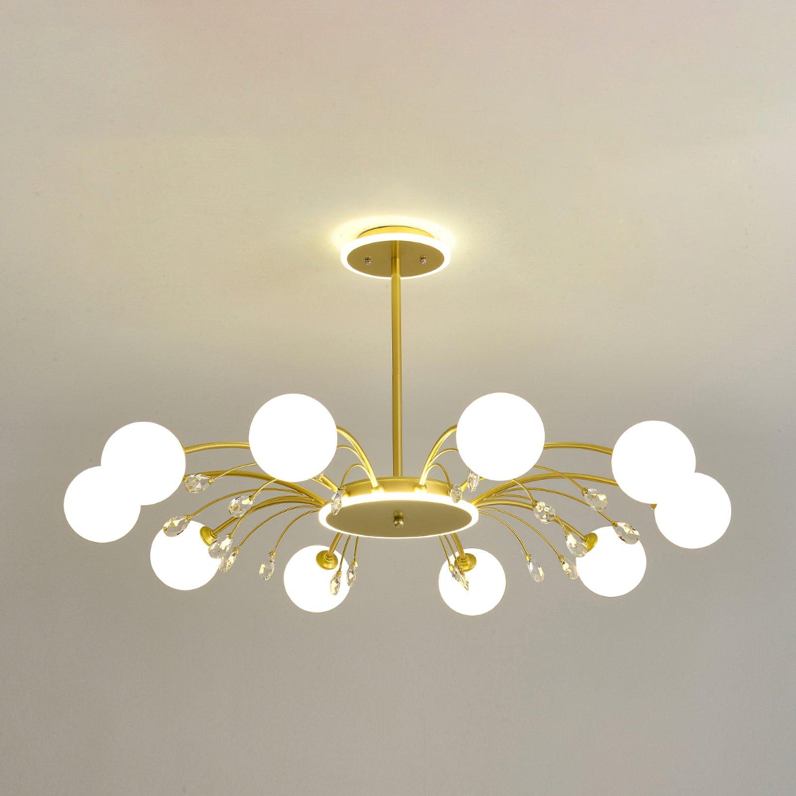 Glamorous Glass Raindrop Chandeliers