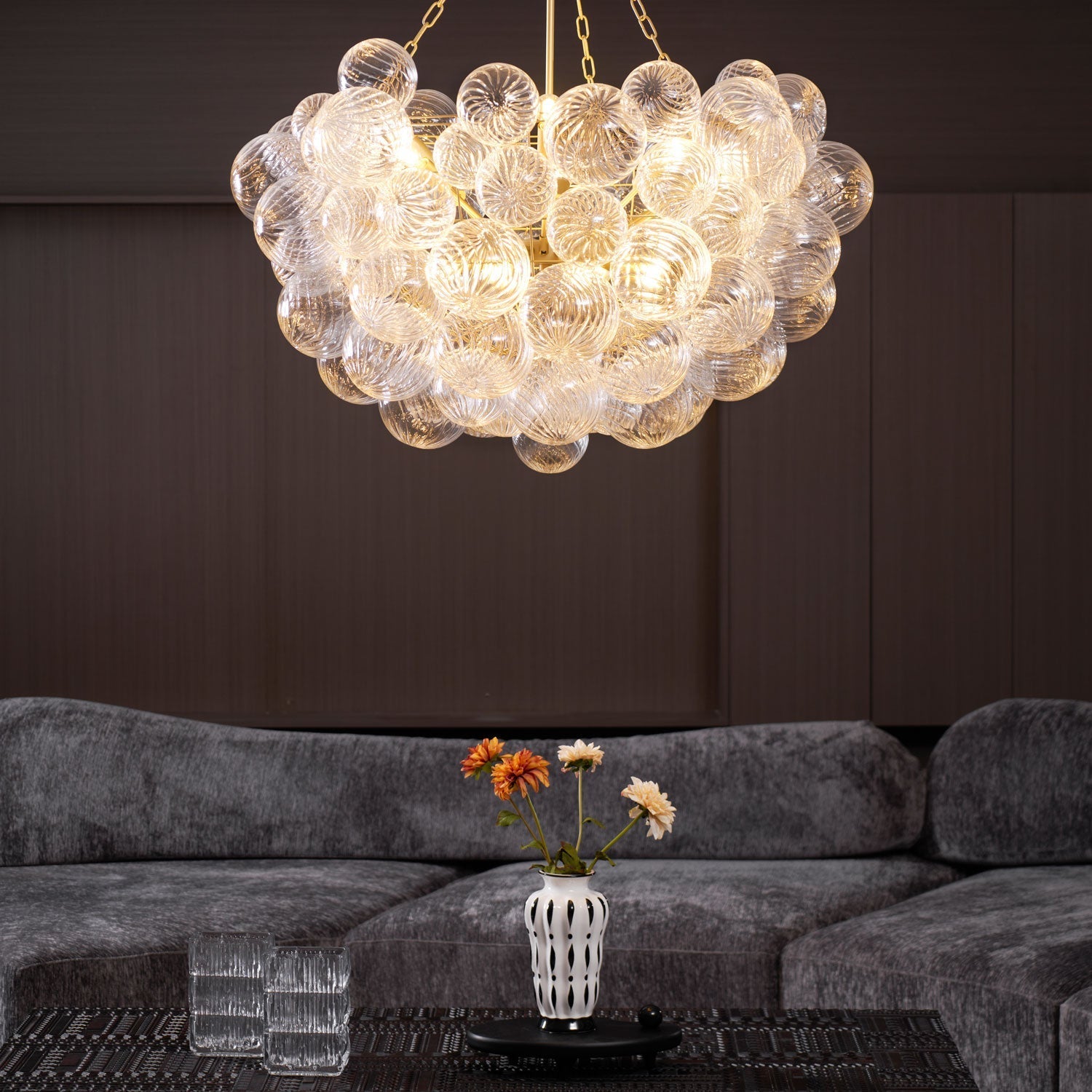 Glass Ball Bubbles Chandelier