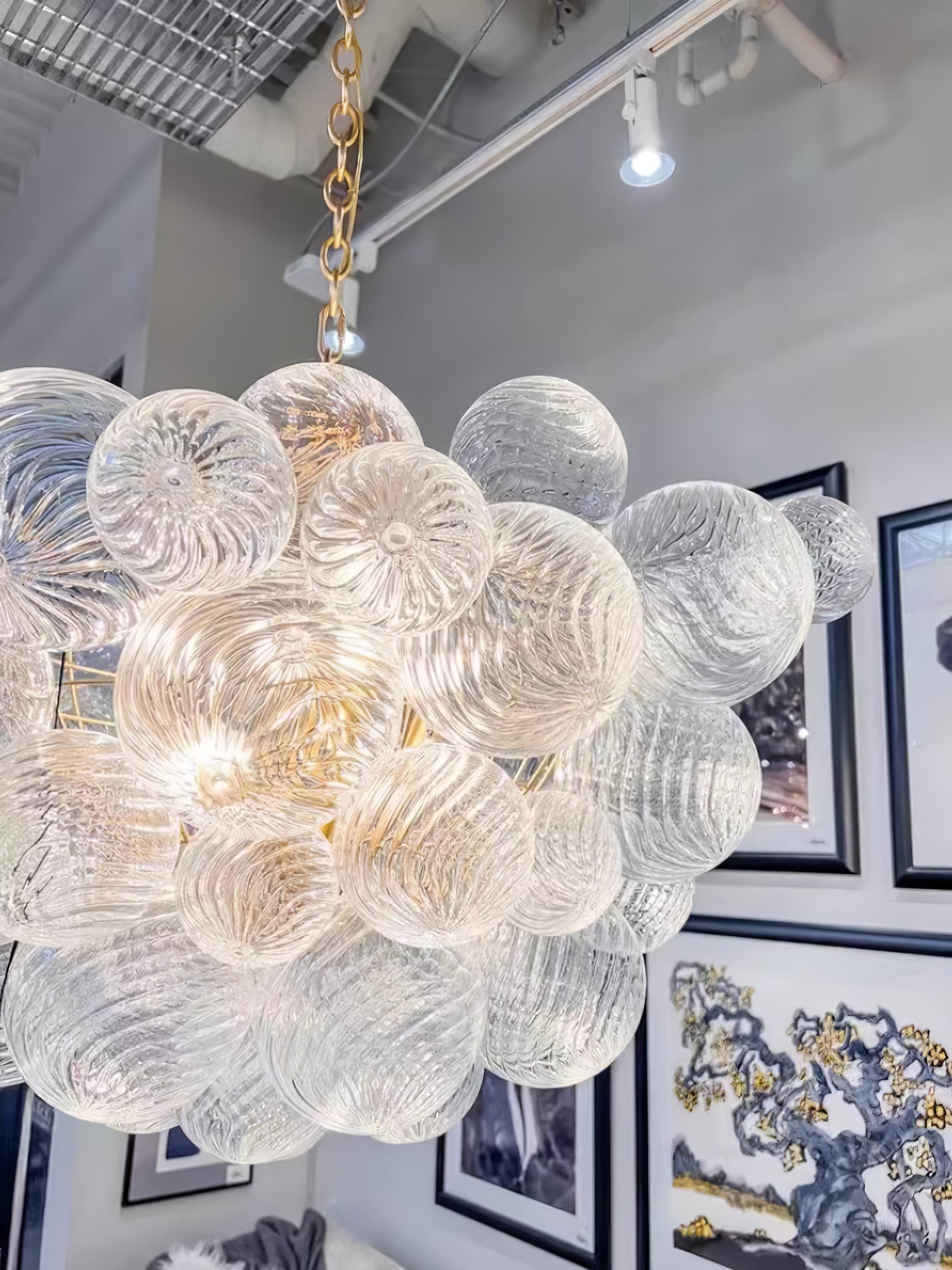 Glass Ball Bubbles Chandelier