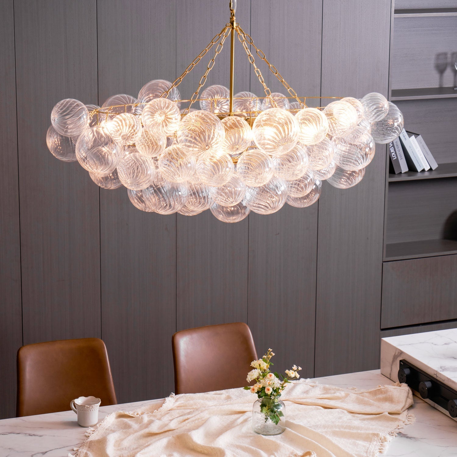 Glass Ball Bubbles Chandelier