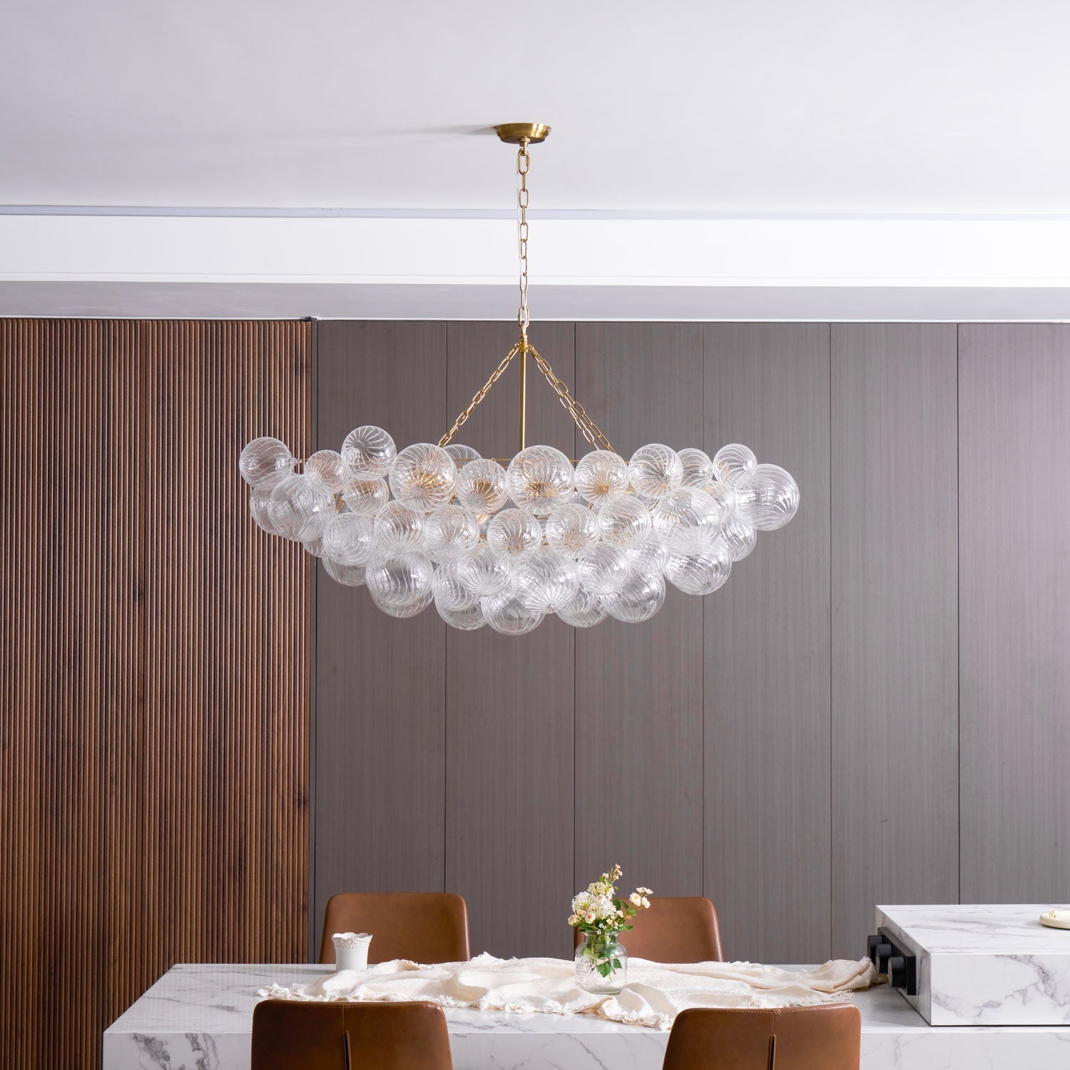 Glass Ball Bubbles Chandelier