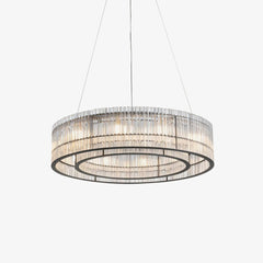 Glass Tube Ring Chandelier