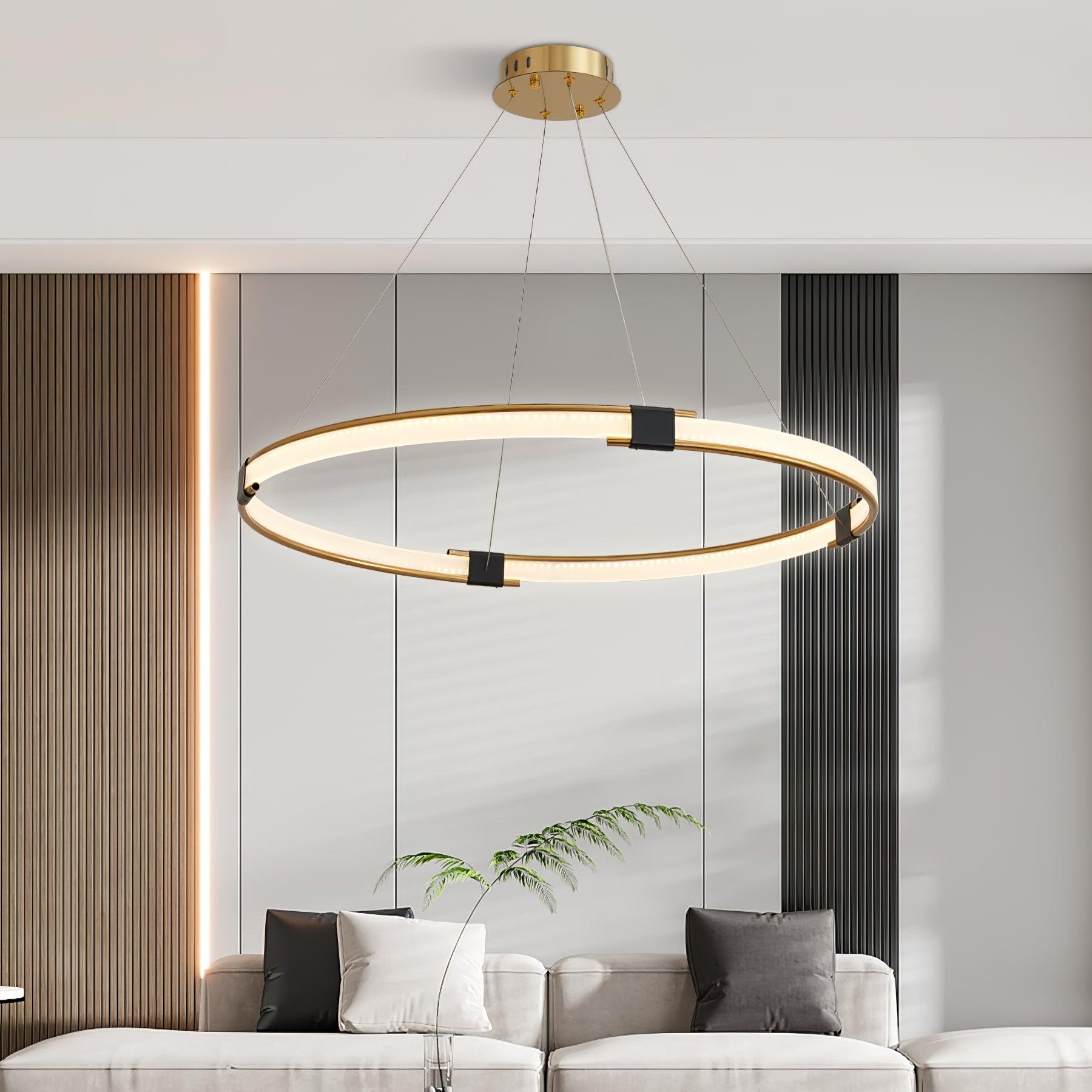 Gold Ring Chandelier