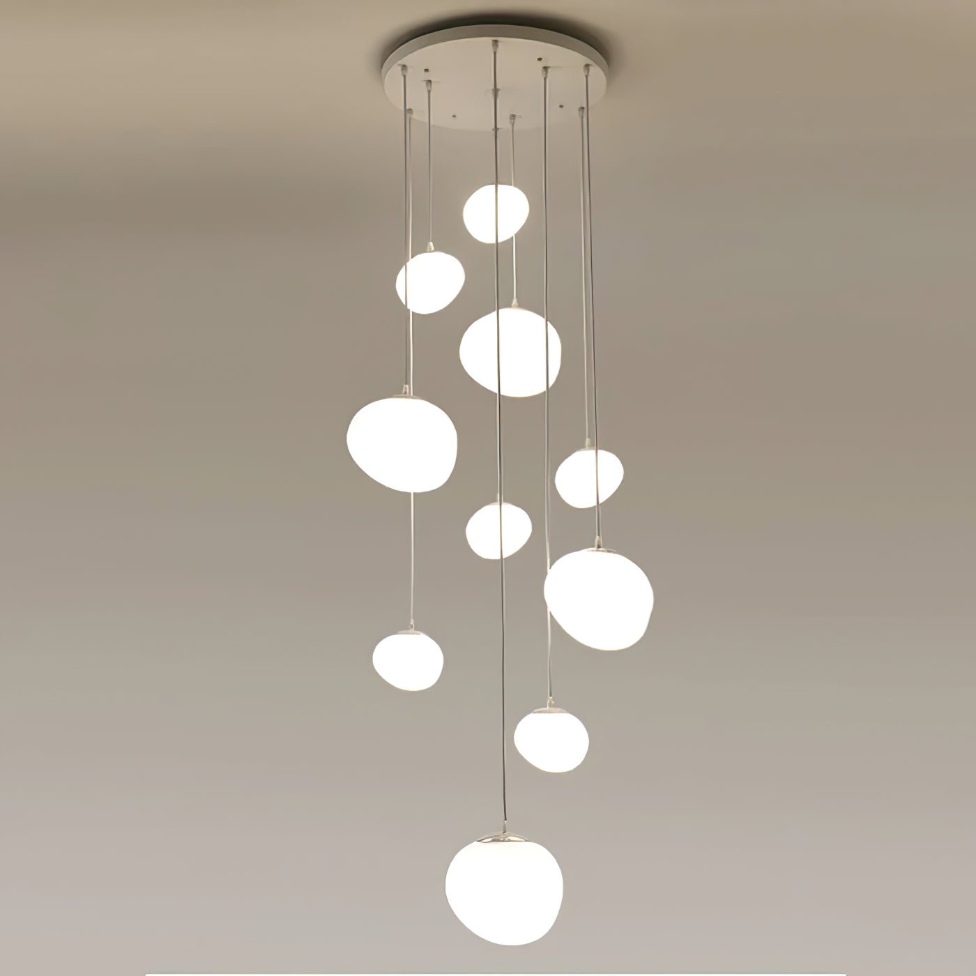 Gregg Stone Shape Glass Pendant Light
