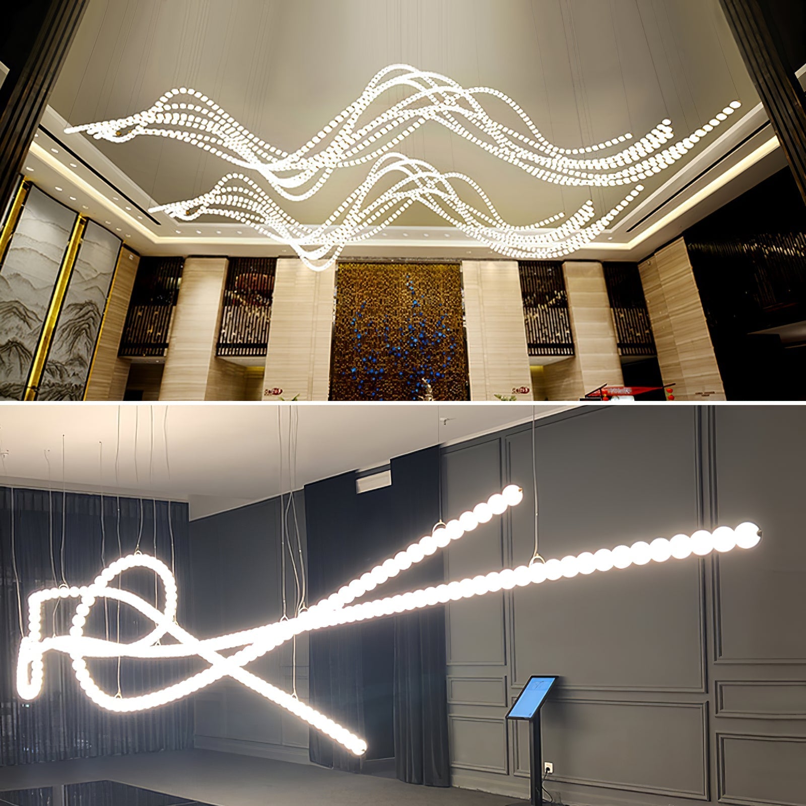 Pearl Necklace Balls Chandelier