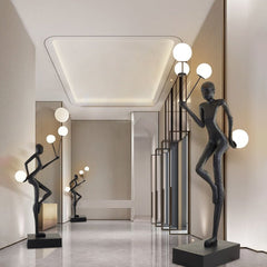 Juggling Sculptor Floor Lamp