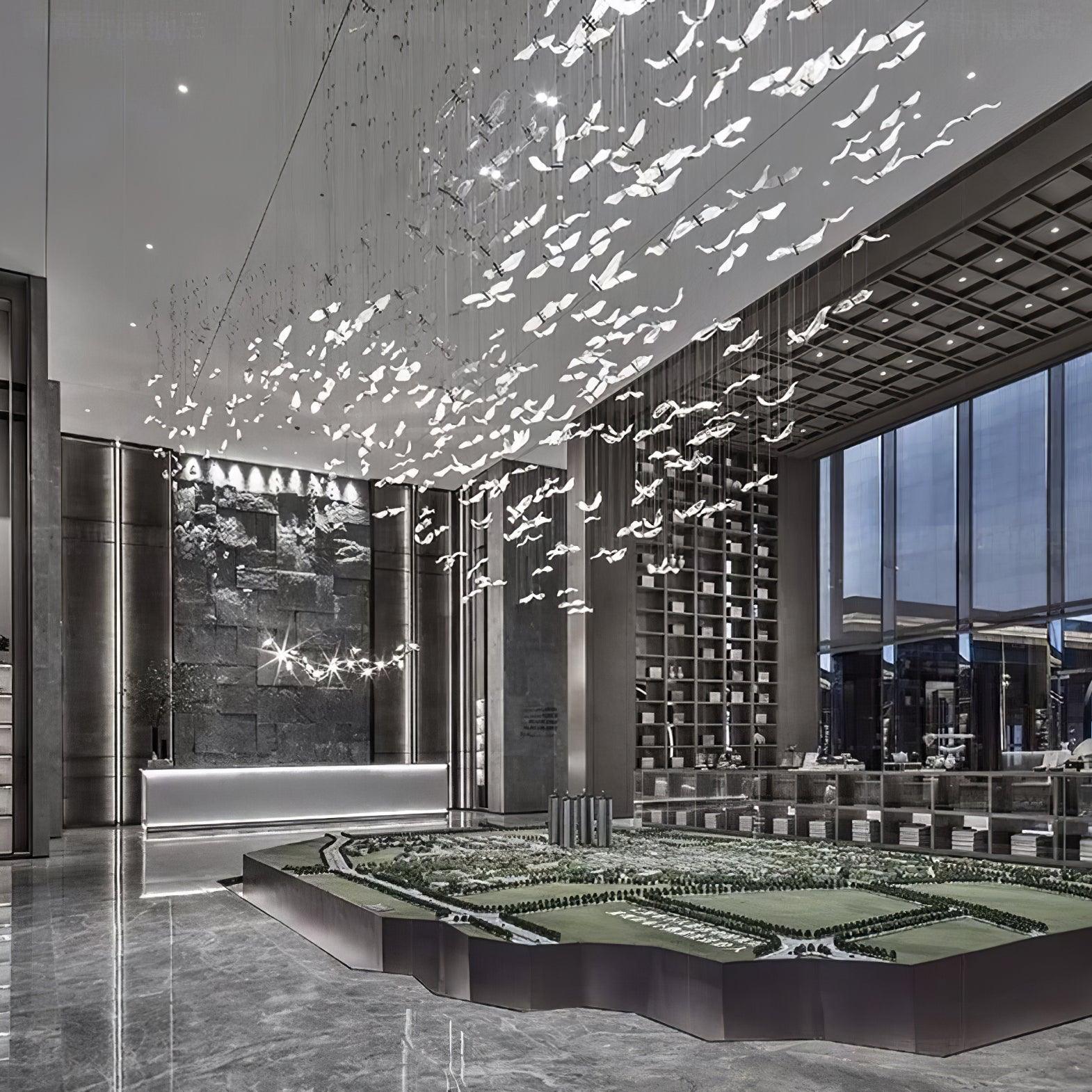 Large Seagull Chandelier