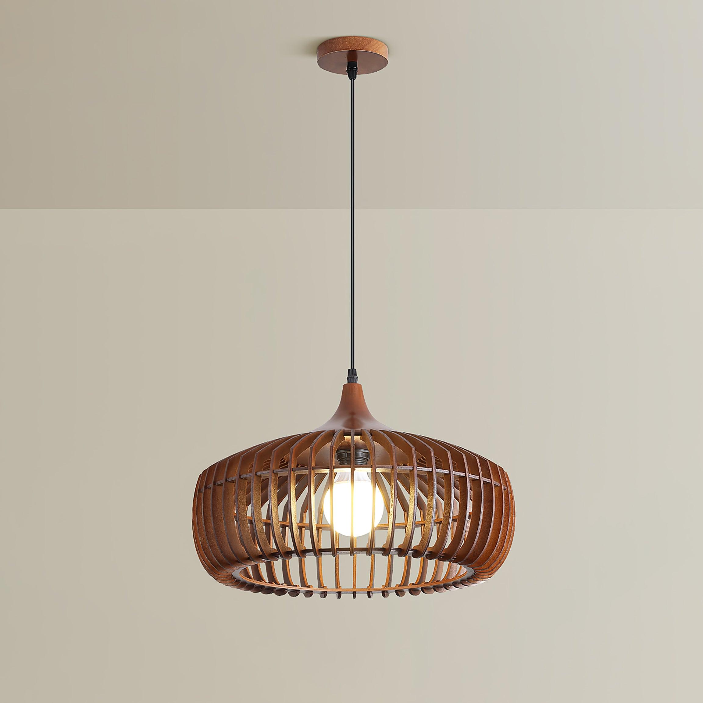 Lattice Nest Wooden Pendant Lamp