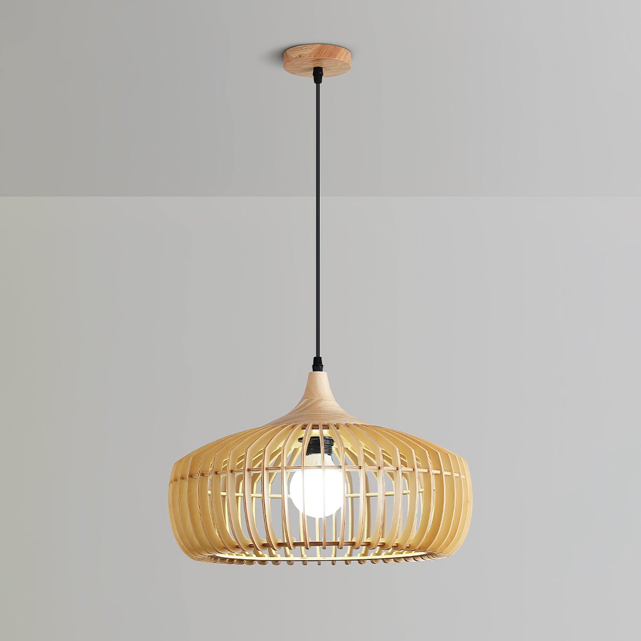 Lattice Nest Wooden Pendant Lamp