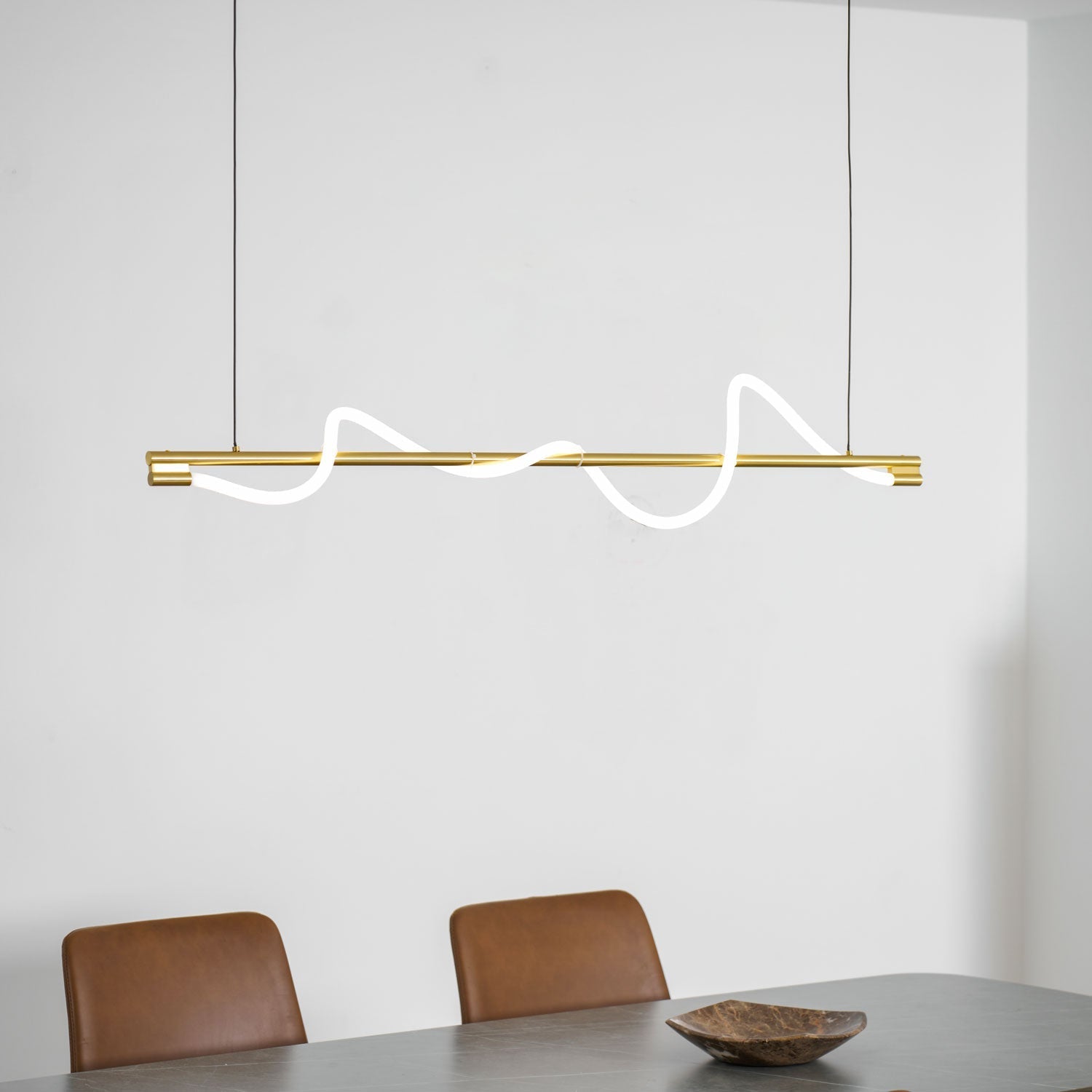 Linear Curve Island Pendant Lamp