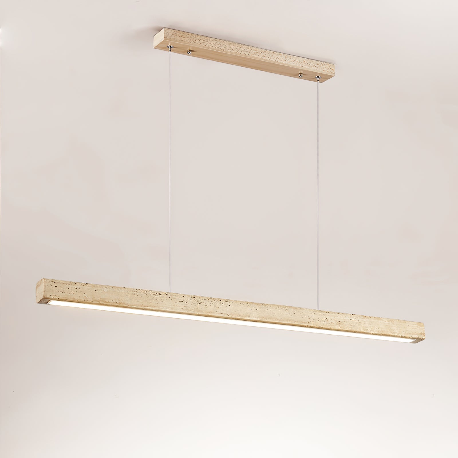 Linear Travertine Pendant Lamp