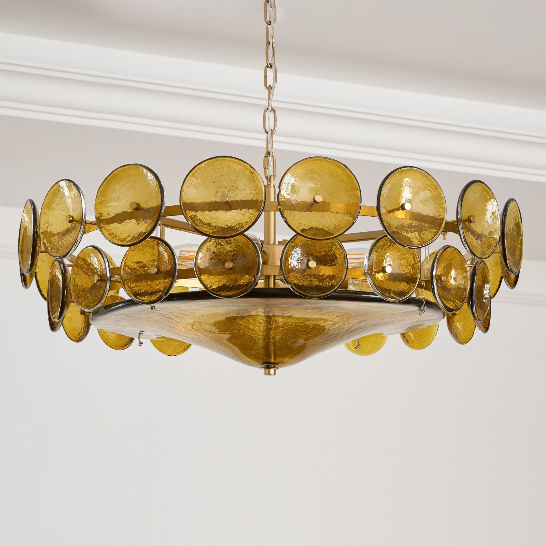 Solaris Disc Murano Chandelier