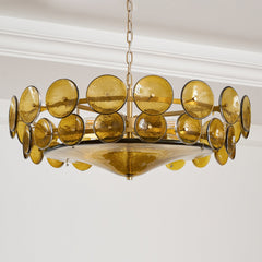 Solaris Disc Murano Chandelier