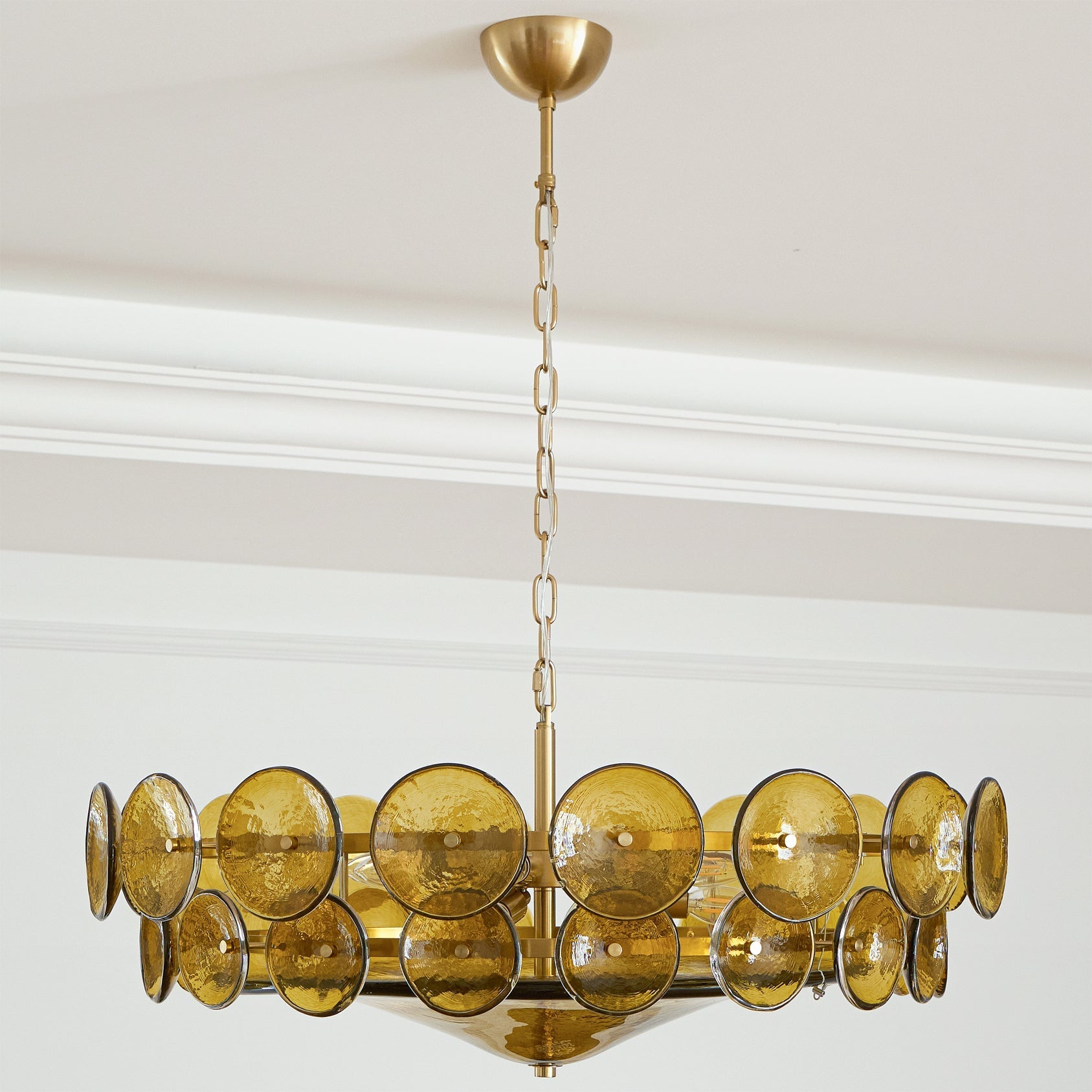 Solaris Disc Murano Chandelier