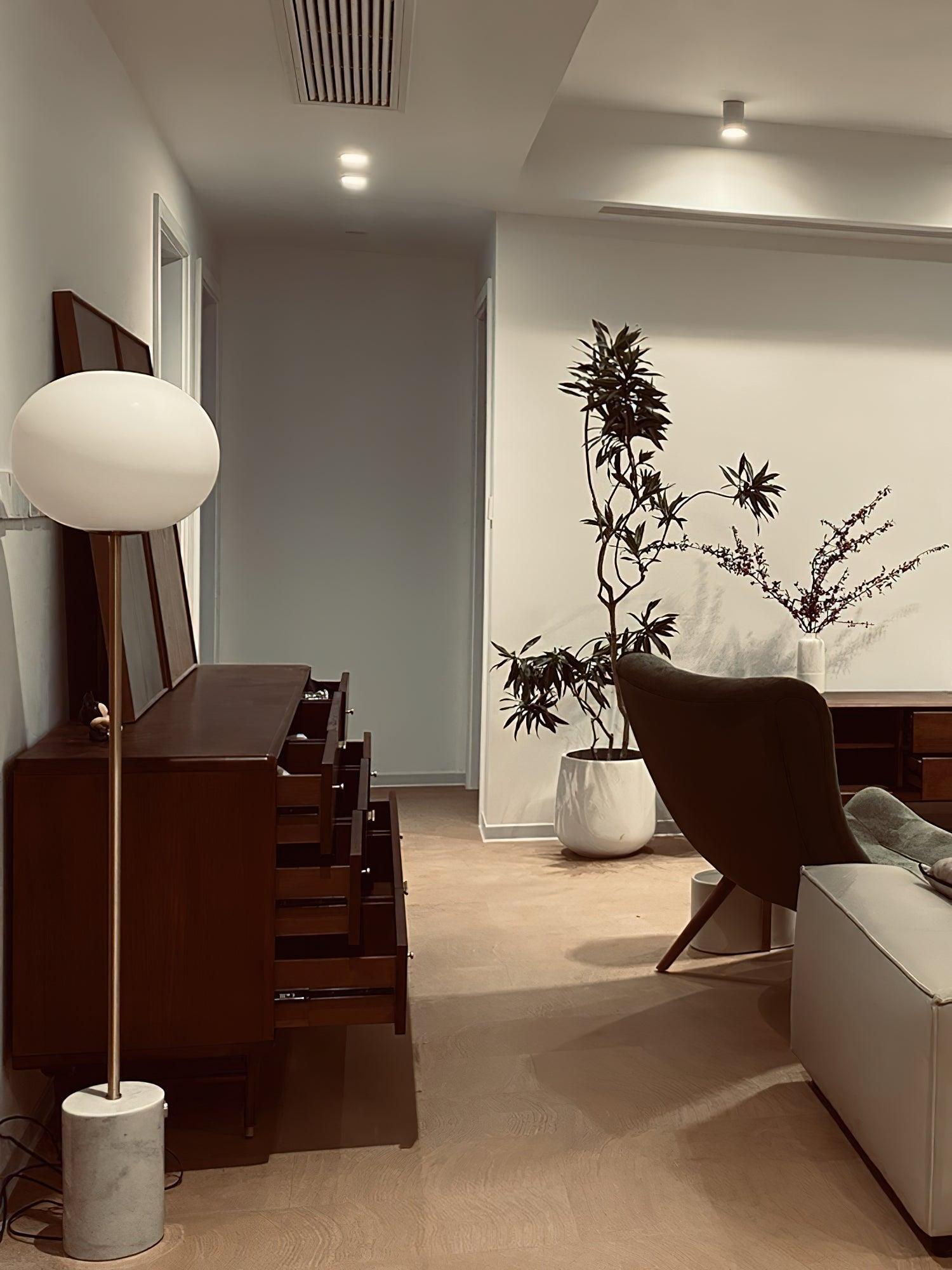 Lumina Pillar Orb Floor Lamp