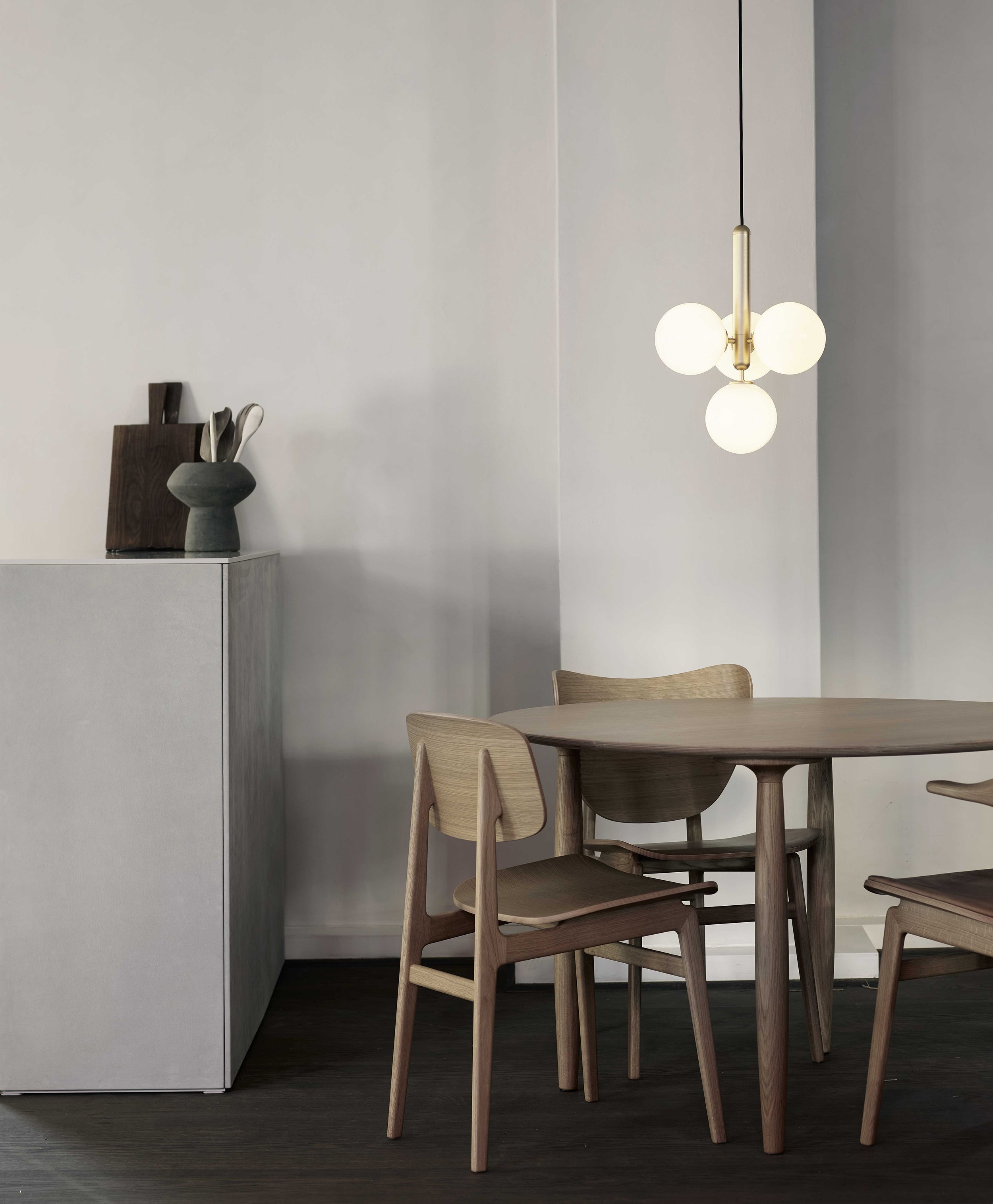 Miira Brass Pendant Swag Light