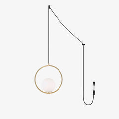 Mila Brass Pendant Swag Light