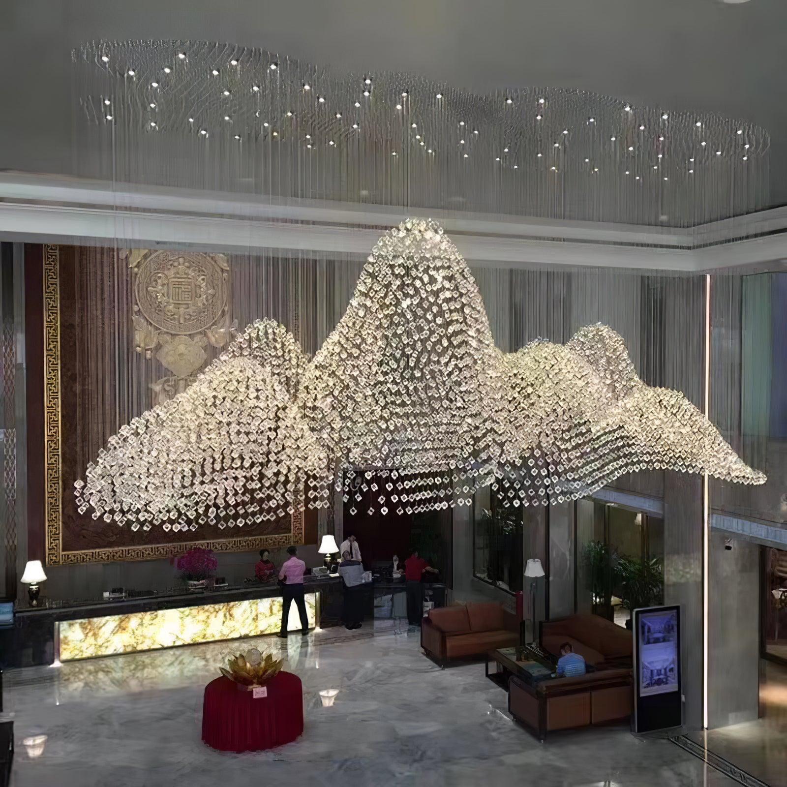 Multicolor Crystal Stone Chandelier