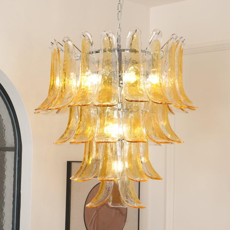 Murano Glass Petals Chandelier