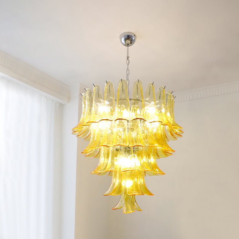 Murano Glass Petals Chandelier