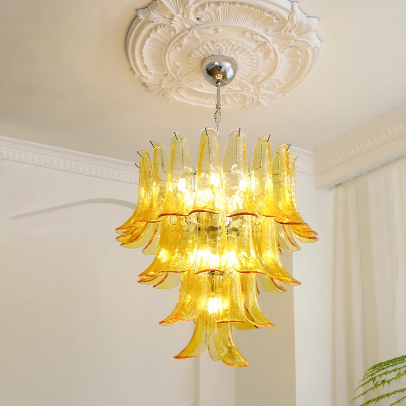 Murano Glass Petals Chandelier