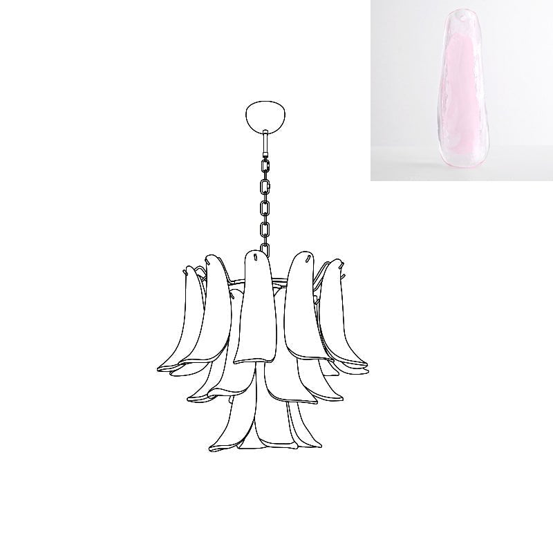 Murano Glass Petals Chandelier