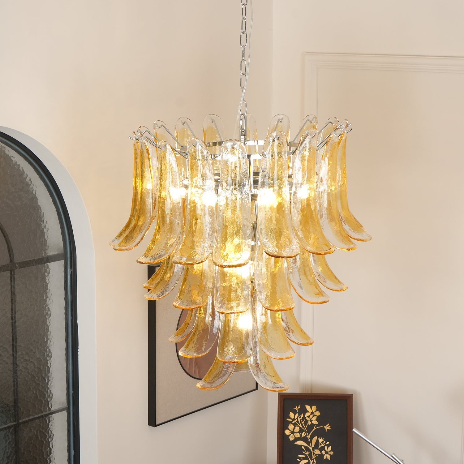 Murano Glass Petals Chandelier